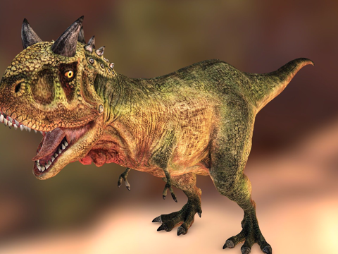  食肉牛龙3d模型 