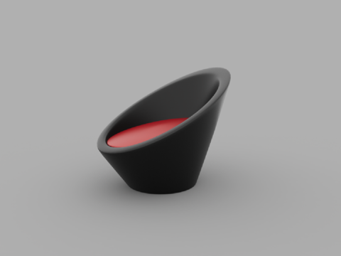  现代风格单人沙发3d模型 