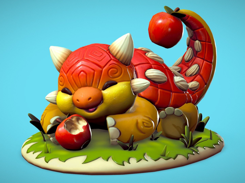  结果恐龙3d模型 