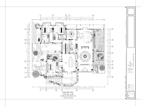 高档娱乐会所 最新全套施工图设计cad施工图