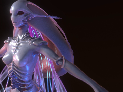  艾莉芙特拉斯特拉3d模型 