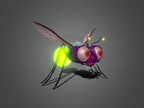  萤火虫3d模型 
