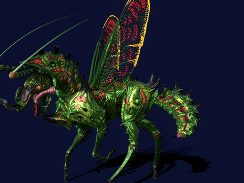  昆虫化马3d模型 