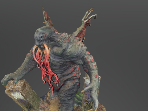  克苏鲁拉莱耶崛起3d模型 