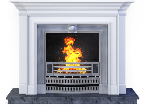  现代壁炉3d模型 