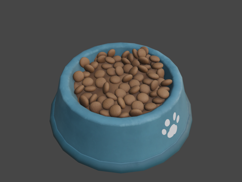  宠物碗3d模型 