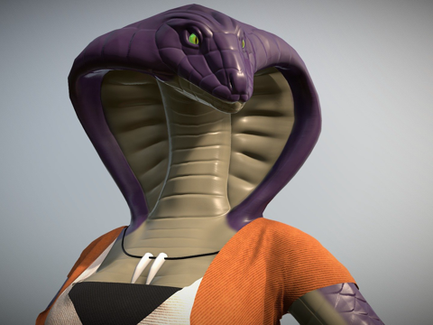  盘拳僧康纳3d模型 