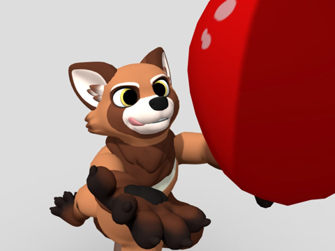  潘多虚拟形象3d模型 