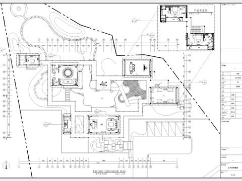 高档私人会所 最新全套施工图设计cad施工图