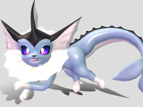  贝塔水伊布3d模型 