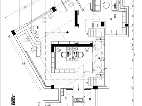 酒庄会所 最新平面施工图设计cad施工图