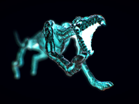  幽灵地狱犬3d模型 