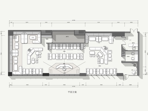 酒吧 KTV会所 最新平面施工图设计cad施工图
