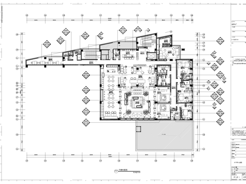 高档私人会所 最新全套施工图设计cad施工图