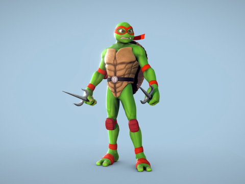  拉斐尔忍者神龟3d模型 