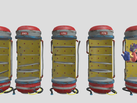  波比游乐时间第三章胶囊包3d模型 