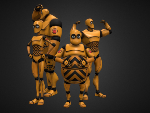  关键帧机器人3d模型 