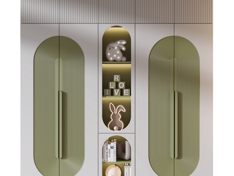  现代衣柜3d模型 