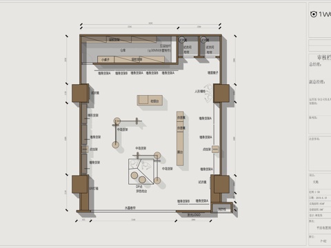 现代男装女装服装专卖店cad施工图