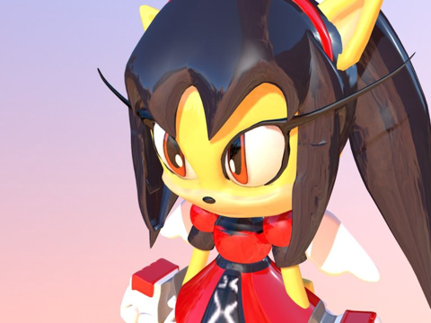  首都上的蜜糖猫3d模型 