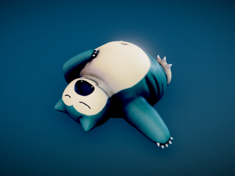  卡比兽第24天3d模型 