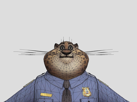  爪爪警官3d模型 