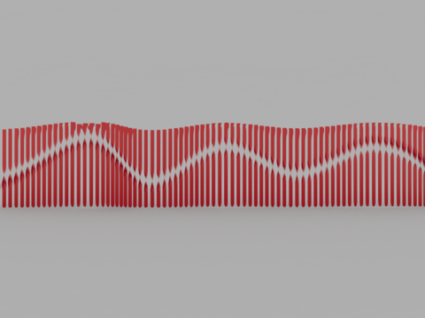  现代风格隔断3d模型 
