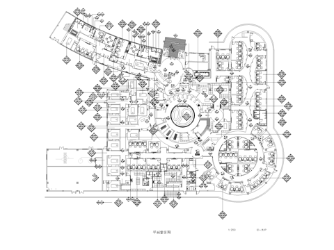 高档足浴会所 最新全套施工图设计cad施工图