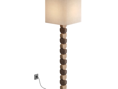  现代落地灯3d模型 