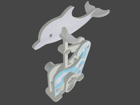  MC002中华白海豚3d模型 