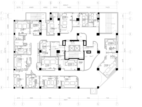 高档KTV酒吧  最新全套施工图设计cad施工图