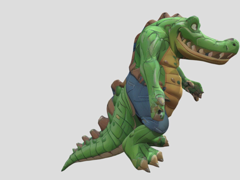  鳄鱼家伙绑定动画3d模型3d模型 