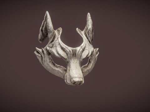  狐狸面具3d模型 