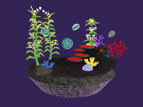  生物发光3d模型 