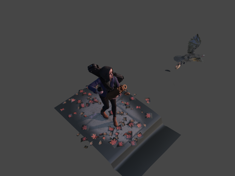  贝果小偷3d模型 