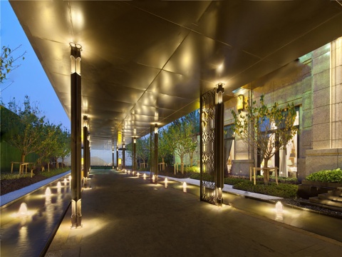 中式特色景观廊架构件CAD施工详图cad施工图