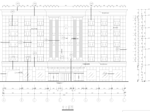  中国人寿分公司建筑CAD施工图集cad施工图 