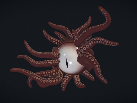  北海巨妖3d模型 