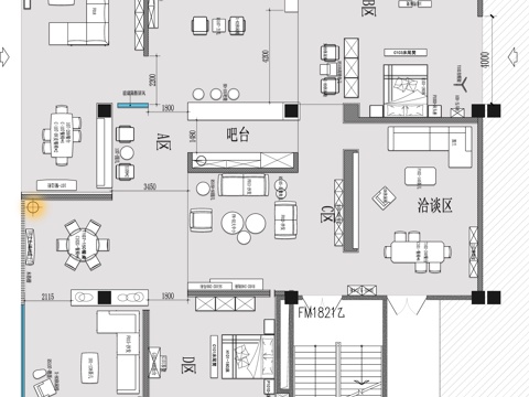 全屋定制家具展厅 最新平面施工图设计cad施工图