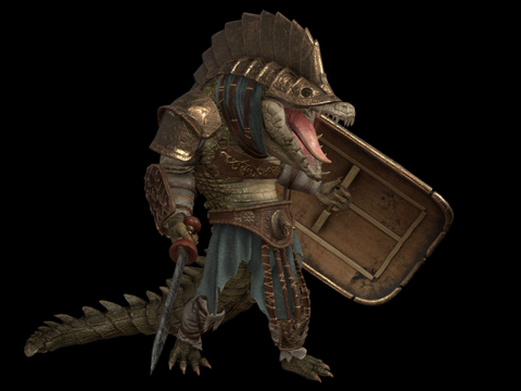  Secuter鳄鱼3d模型 