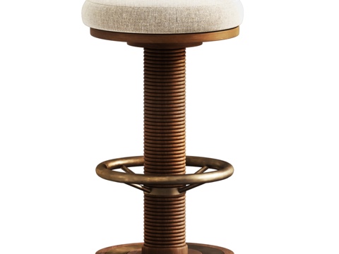  现代高脚凳3d模型 