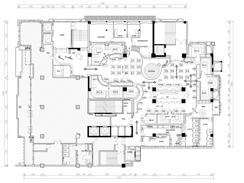 酒吧 最新全套施工图设计cad施工图