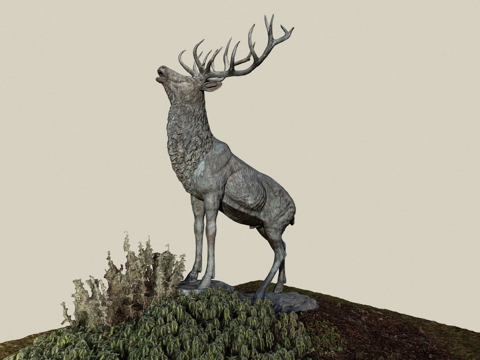  鹿CG模型3d模型 