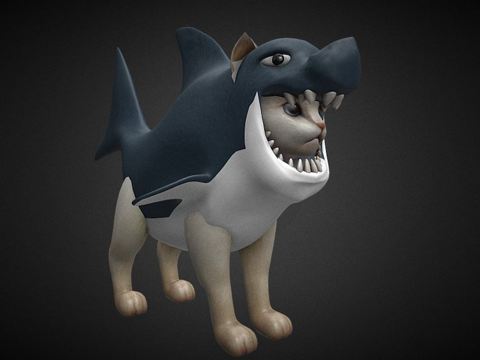  猫鲨3d模型 