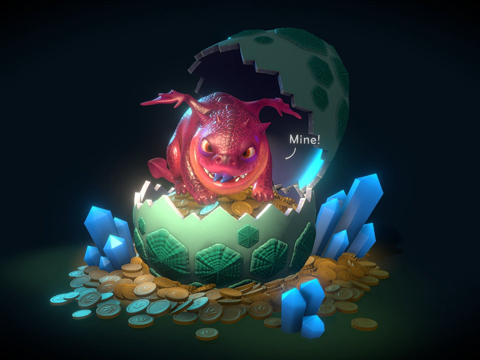  龙之宝藏3d模型 