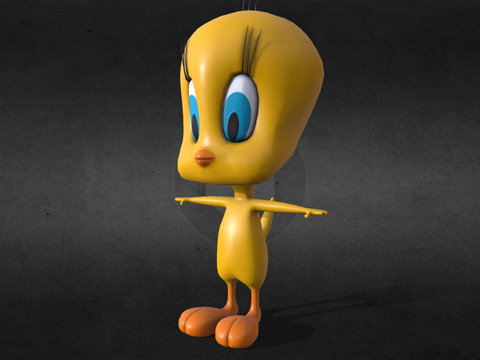  翠迪鸟  包含教程3d模型 