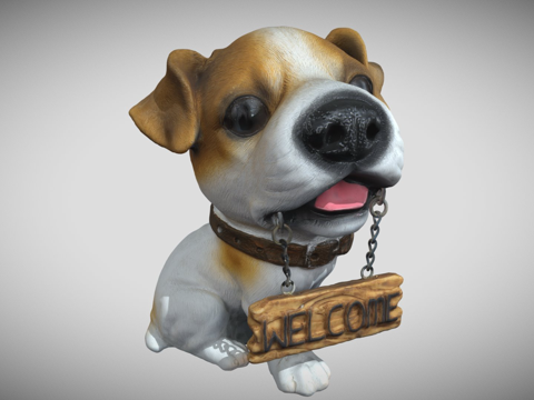  可爱小狗3d模型 