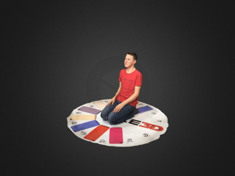  坐姿  take3d模型 