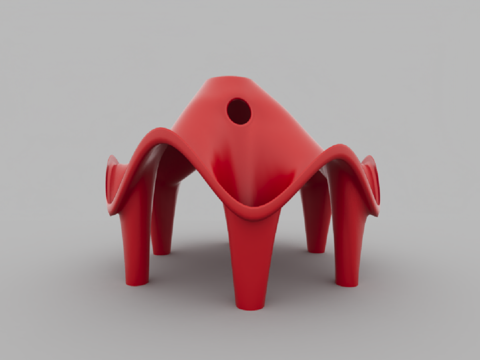  现代风格雕塑3d模型 