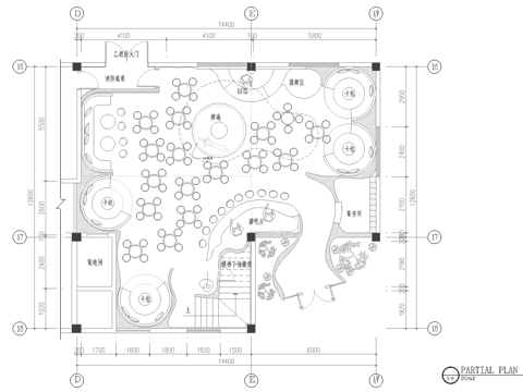 高档时尚酒吧  最新全套施工图设计cad施工图